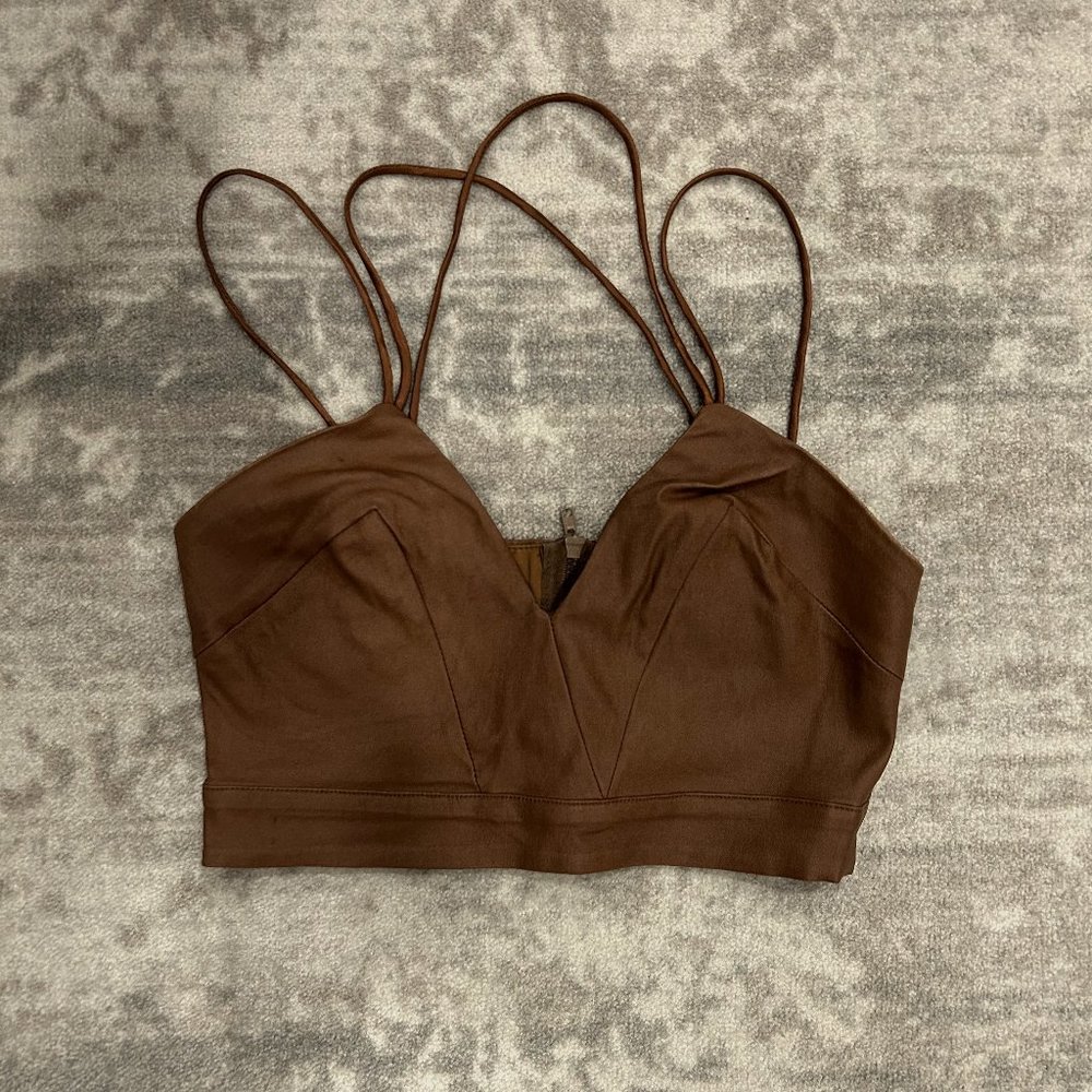 Brown Crop Top